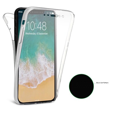 For Apple iPhone 11 12 13 XR SE 360 Soft Gel Front Back Case