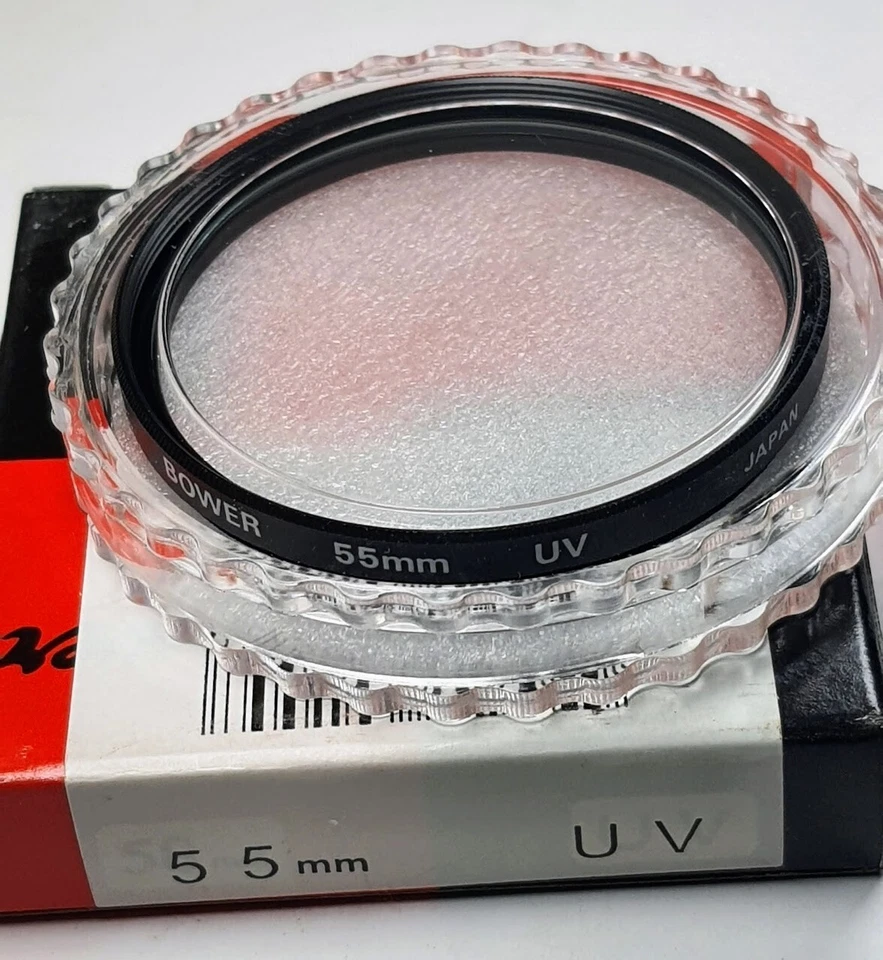 55mm UV Glass Lens Filter 55 mm UV Protection Safety E55 E-55 Bower Japan OEM - Image 3 of 4