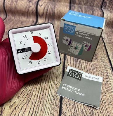 60 Minuten Countdown visueller Timer Kinder Zeit Bildung Werkzeug 1 Stunde lauter Alarm