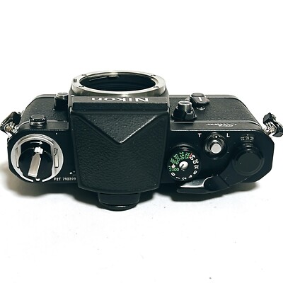 NEAR MINT]Nikon F2 Titan F2T Black 35mm Film Camera Name Eye Level