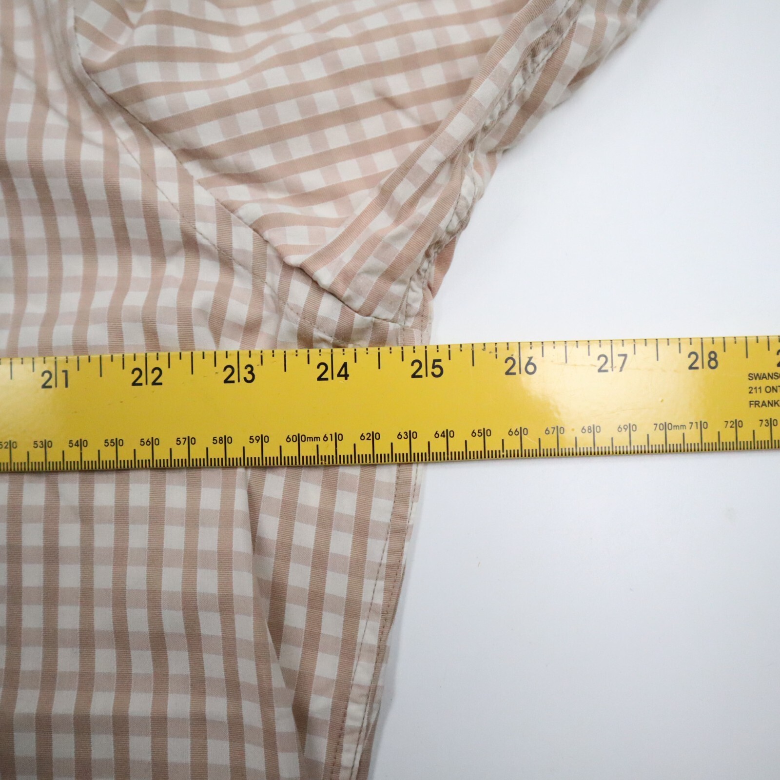 Bugatchi Uomo Button Down Plaid Checked Brown Whi… - image 9