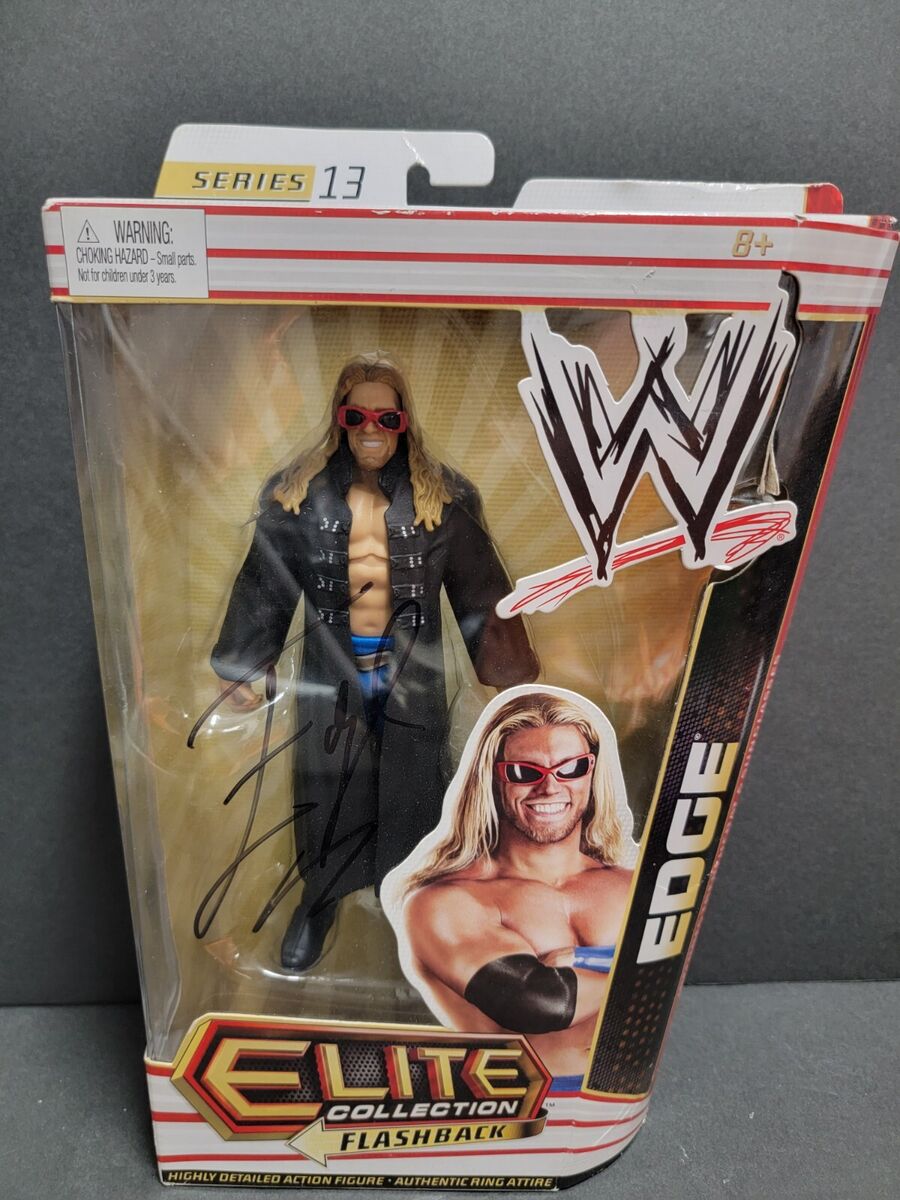 WWE EDGE Mattel Elite Series 13 Figure Signed By EDGE. No WWE EDGE Mattel Elite Series 13 Figure Signed By EDGE. No