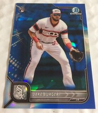 Jake Burger 2022 Bowman Chrome Sapphire Baseball 