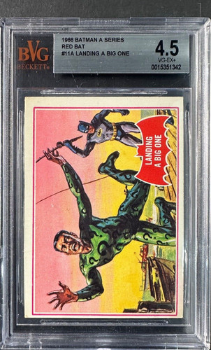 1966 OPC Batman Red Bat #11A Landing a Big One