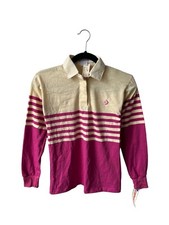 vintage converse long sleeve polo shirt womens sz XS deadstock NWT 80s USA made