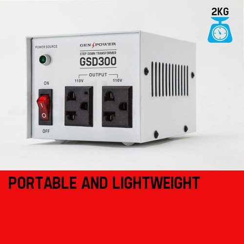300W GENPOWER Step Down Transformer 240V-110 Stepdown Voltage Converter AU-US - Picture 4 of 9