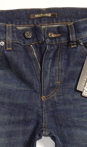 328 $ NEU Roberto Cavalli Jeans blau W30" x L34" gerades Bein - Bild 2 von 12