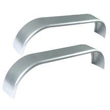 Set of 2 Round Steel Trailer Fenders Fits Tandem Axle 13" 14" 15" 16" Wheel Tire