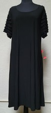 Women's 3X Black Short Capover Sleeve Social Dress By Nic & Dom W/Ruffled Sleeve