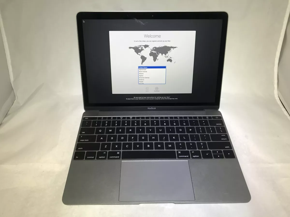 MacBook  Space Gray  1.2 GHz Intel Core m3 8GB GB