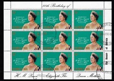 1980 SOLOMON ISLANDS QUEEN ELIZABETH II 80th BIRTHDAY DECIMAL STAMPS CTO #MI19