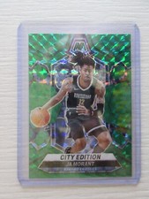 2023-24 Panini Mosaic Prizm NBA Ja Morant Green City Edition Silver Holo Wave