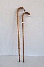2 Gehst&ouml;cke Spazierst&ouml;cke 800 Silber Montur um 1900