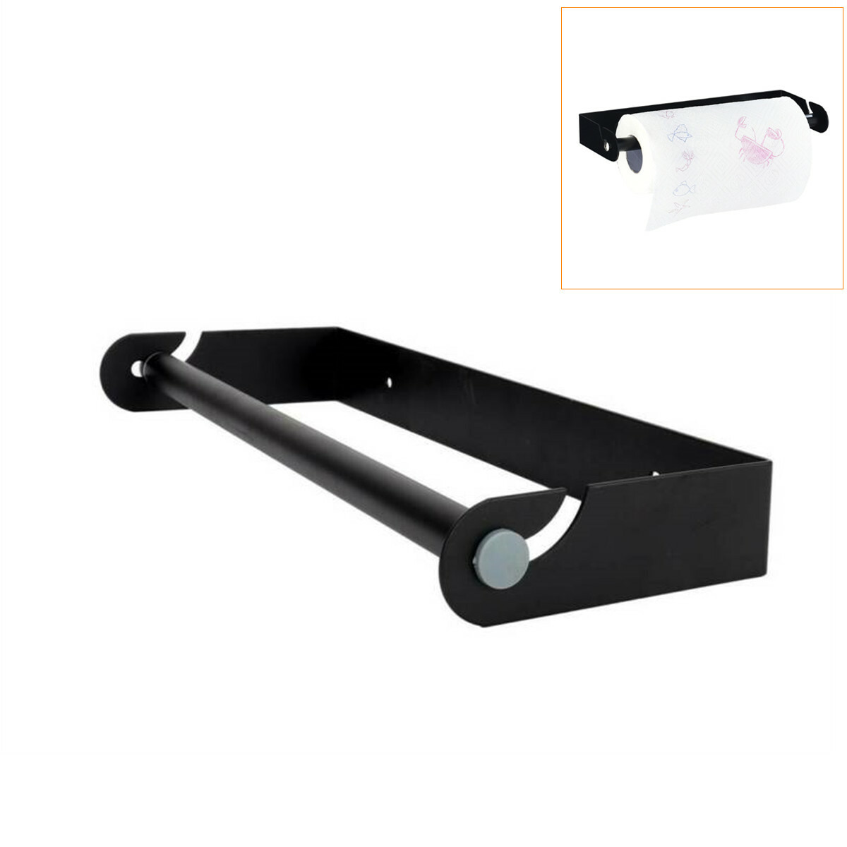 Paper Towel Holder Under Wall Mount Kitchen Roll Paper Holder