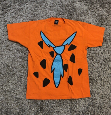VINTAGE 90s Giant Tag The Flintstones All Over Print Graphic T 