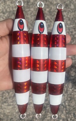 SALE ! NEW!  500g   Red Crab Bomb  TUNA KNIFE JIGS - GLOW Hot Color  Rocket  Bft