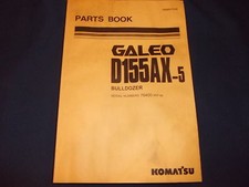 Komatsu Galeo D155AX-5 Crawler Tracteur Dozer Pièces Catalogue Book Manuel