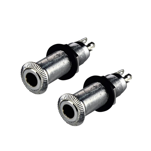 6PCS Guitar Bass Jack Sockets 1/4" 6.35mm Mono Jack Switchcraft Jack