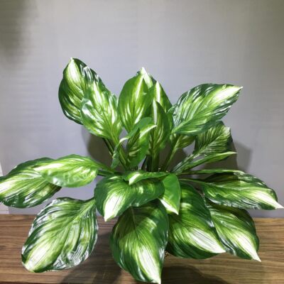 2Pcs Artificial Halcyon Hosta Perennial Plants 19'' Large Faux Cordyline Shade...