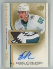 2020-21 UD Premier Rookie Patch Autograph Gold LOGO Sasha Chmelevski RC Auto