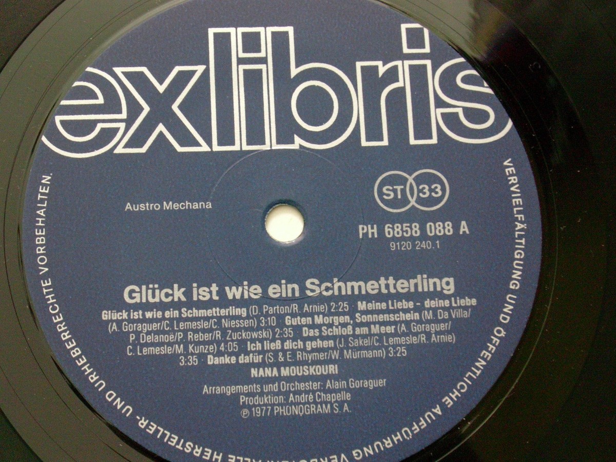 NANA MOUSKOURI Glück ist wie ein Schmetterling SCHWEIZER EX