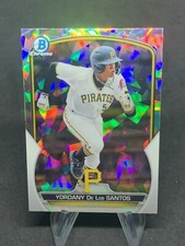 2023 Bowman Chrome Yordany De Los Santos Atomic Refractor Pirates #BCP-121