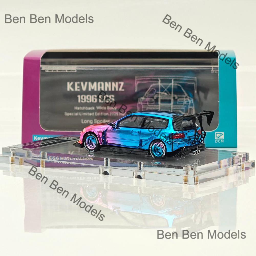 KEVMANNZ 1996 シビックEG6 ミニカー 1:64 新品 DCM 1/64 Kevmannz 1996 EG6 Hatchback Wide Body(ショート