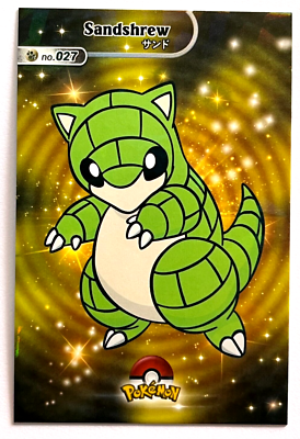 2024 POKEMON SHINY DATABASE Card #027 SANDSHREW KANTO Peru Edition | eBay