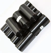 1173 DOG PET WASTE POOP BAGS 51 BLK UNSCENT REFILL ROLLS CORELESS DISPENSER FREE