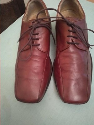 Men Bugatti Heels Brown Leather 41 #6B8Q