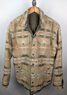NWT FAHERTY DGF Reversible Bondi Jacket Sz M Southwest Aztec Quilted Men's