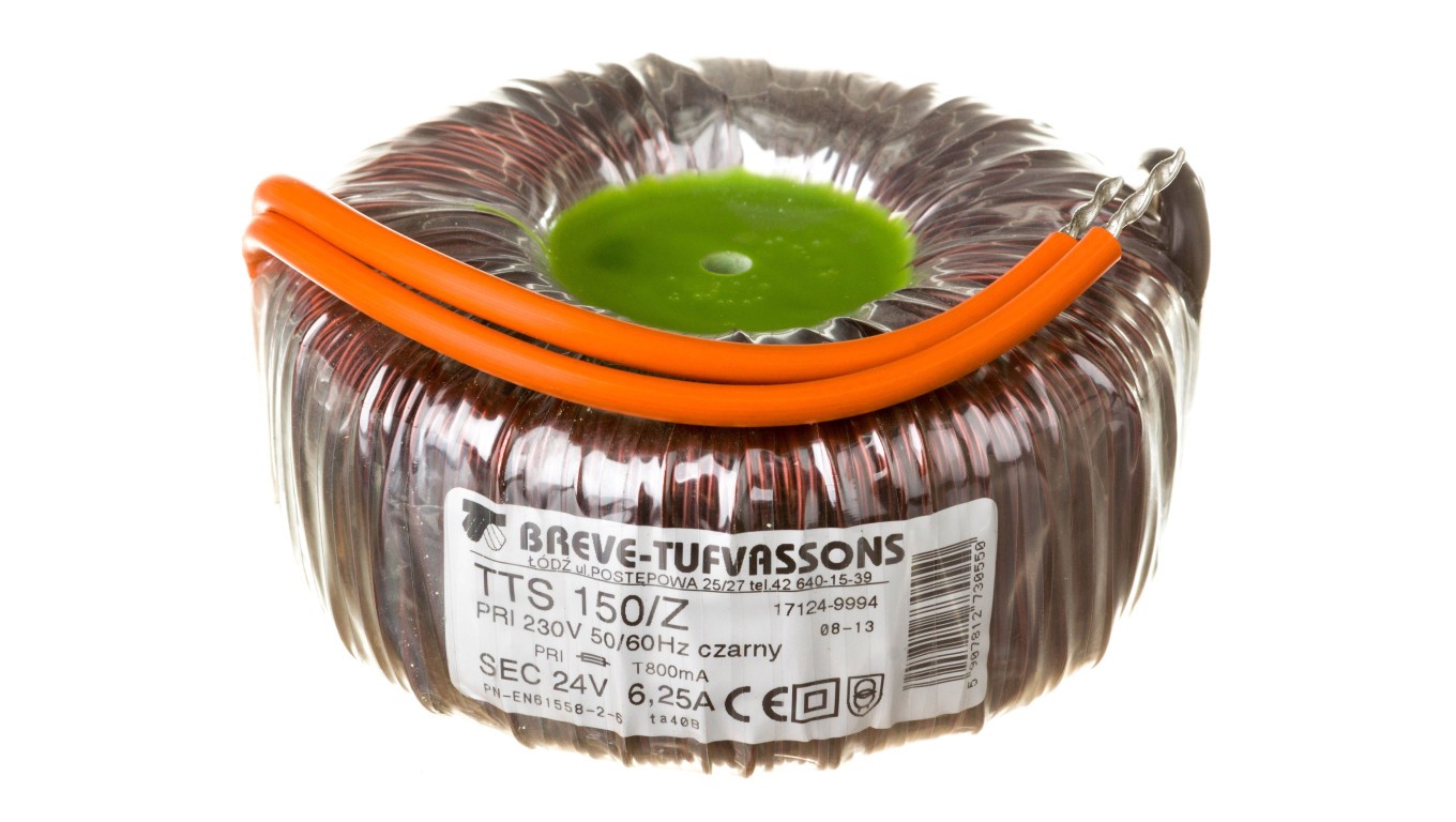 Toroidal transformer TTS 150/Z 230/24V 150VA 17124-9994