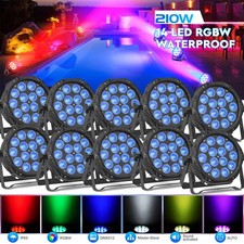 14x15W LED RGBW Strobe Wash Uplighting Outdoor Stage Lights Waterproof Par Light