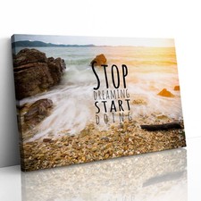 Do It Quote Start Doing Motivational Canvas Framed Print Picture Wall Art
