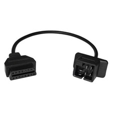 OBD1 to OBD2 Adapter for Chrysler 6pin to 16pin Diagnostic Scanner - Black