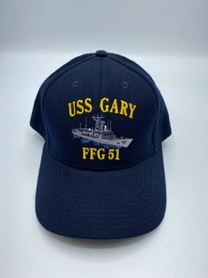 The Corps USS Gary FFG 51 Logo Blue Baseball Cap Hat One Size