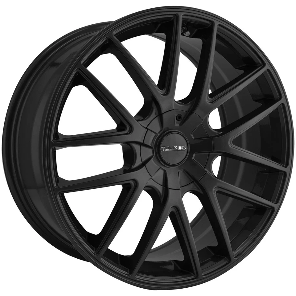 (Set of 4) Touren TR60 18x8 5x105/5x4.5" +40mm Matte Black Wheels Rims 18" Inch Foto 2 de 4