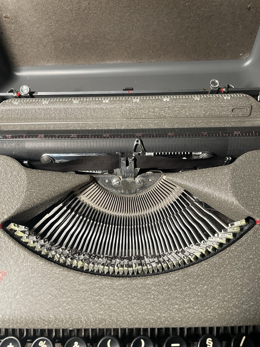 Hermes Baby Typewriter in Case 1940's Switzerland Vintage Portable