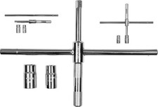 Radmutternschlüssel 17x19 / 21x23 klappbarer Radschlüssel, Radkreuz