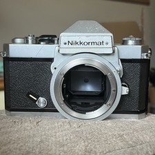 Nikon Nikkormat FT2 Non AI 35mm Film SLR Camera Body, Chrome