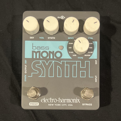 Electro-Harmonix Bass Mono Synth Synthesizer Effects Pedal for Bass Guitar