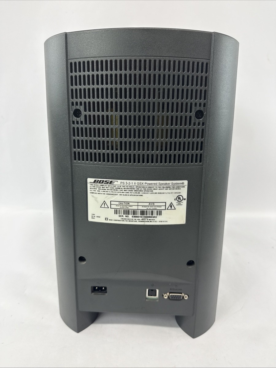 Bose 3 2 1 321 GSX Series II 2 DVD Home Entertainment System w