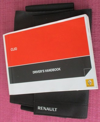 RENAULT CLIO (2013 - 2016) BETRIEBSANLEITUNG - HANDBUCH MIT 9 SCHECKHEFTEINTRÄGEN.