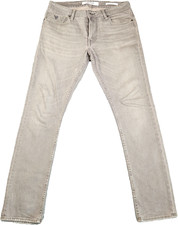 Guess Men's Gray Wash Skinny Jeans 32x30 Cotton Blend Denim