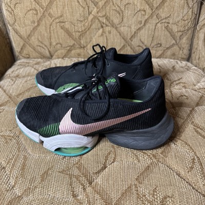 Size 10 - Nike Air Zoom SuperRep 2 Black Pink Glaze Used Condition.