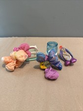 Vintage 1980s Fisher Price Smooshees Fancy Lot of 3 Plush Doll Figures