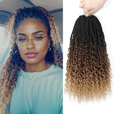 Goddess Twist Braids Crochet Hair With Curly Ends Senegalese Twist ... Fast Ship