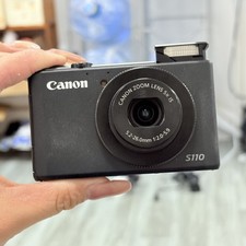 Canon PowerShot S110 12.1MP 5x Zoom Black Digital Camera W/ Charger