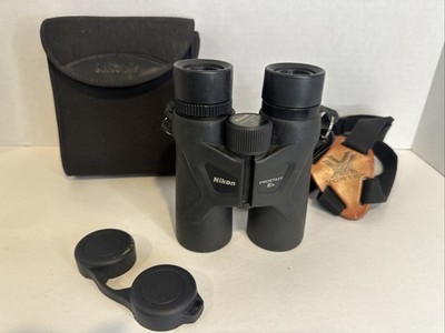 Nikon PROSTAFF 3S 8x42 Waterproof Fogproof Drop Resistant Binocular Case, Strap