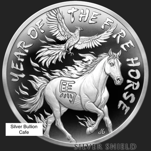 1 oz. 2026 YEAR OF THE HORSE V4 Mini-Mintage proof .999 fine silver PRE-SALE